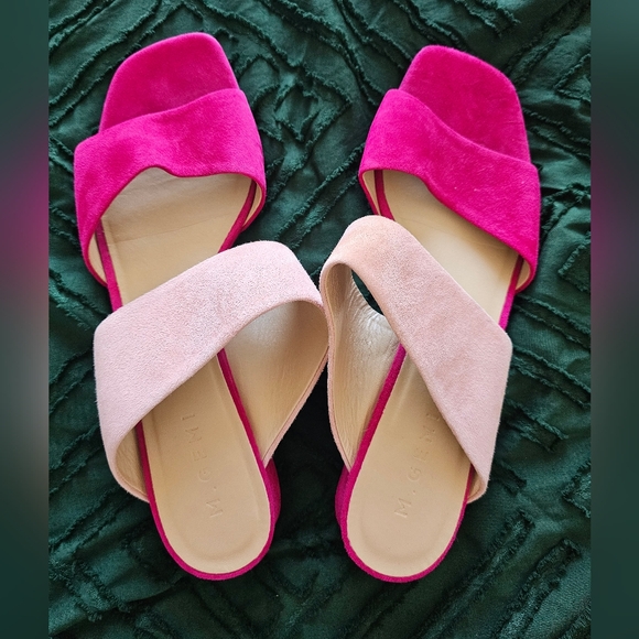 M. Gemi Fuchsia and Blush Sandals - Picture 1 of 2